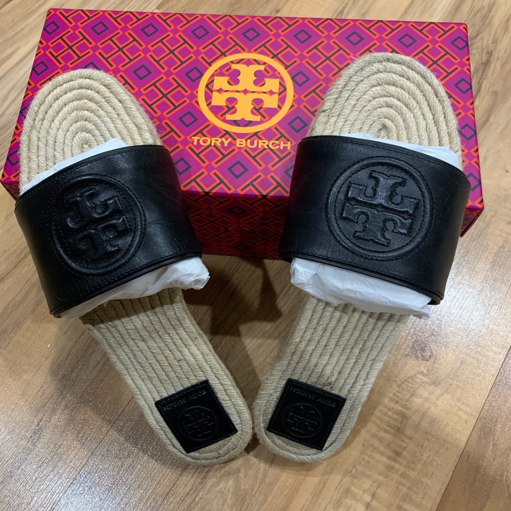 Tory burch slide leather